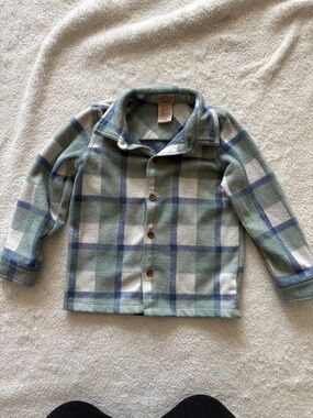 Girls flannel button up